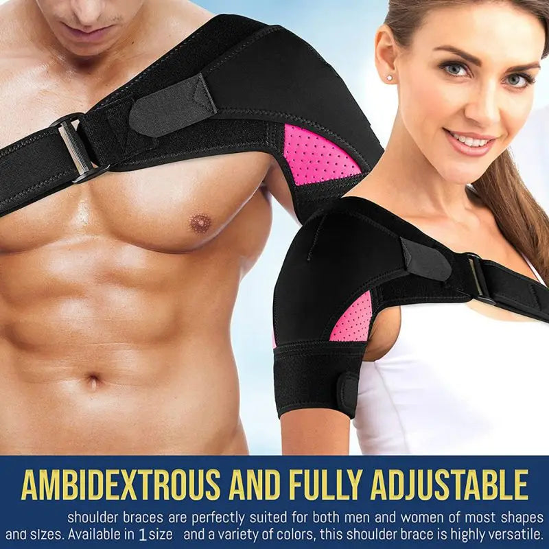 Women Men Shoulder Brace With Pressure Pad Neoprene Shoulder Support Pain Ice Pack Shoulder Compression Sleeve - Dr. Gabriel