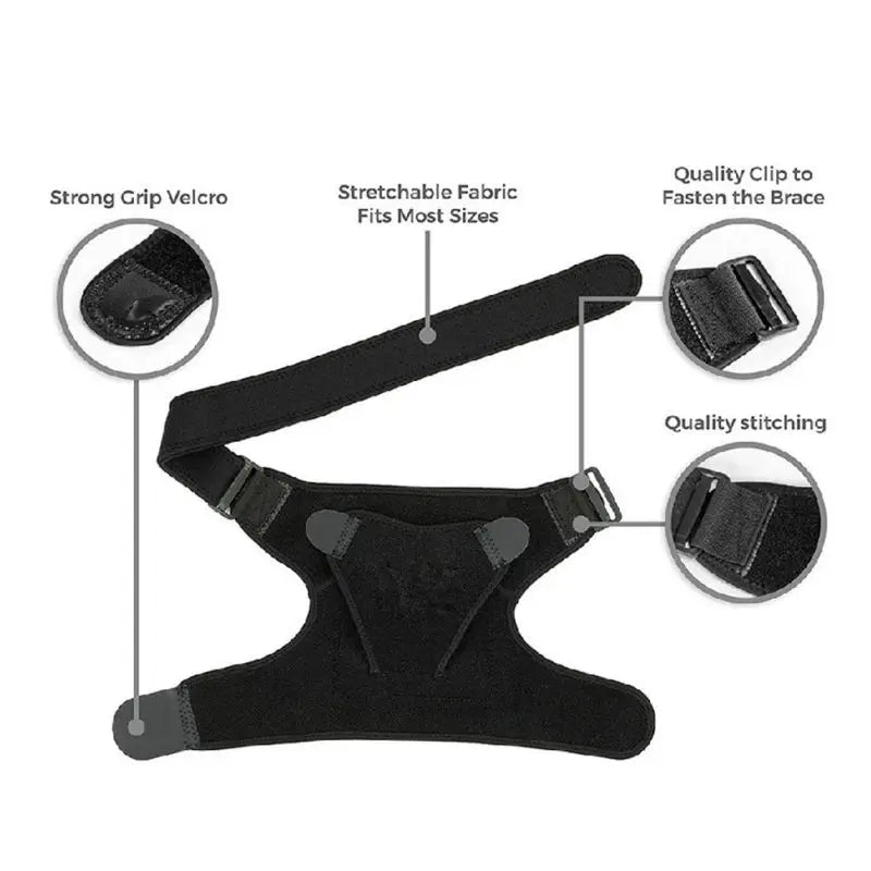 Women Men Shoulder Brace With Pressure Pad Neoprene Shoulder Support Pain Ice Pack Shoulder Compression Sleeve - Dr. Gabriel