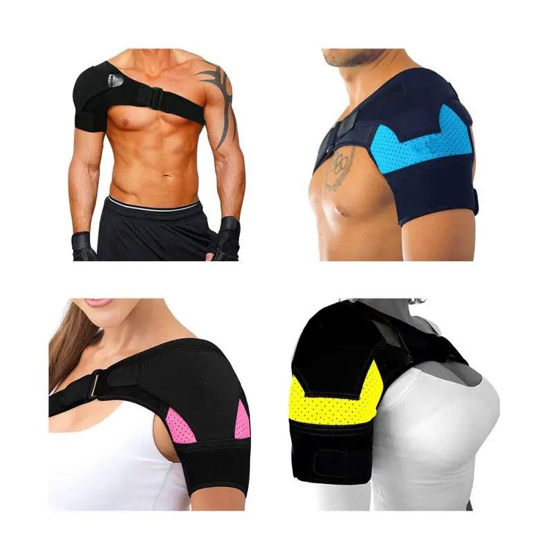 Women Men Shoulder Brace With Pressure Pad Neoprene Shoulder Support Pain Ice Pack Shoulder Compression Sleeve - Dr. Gabriel