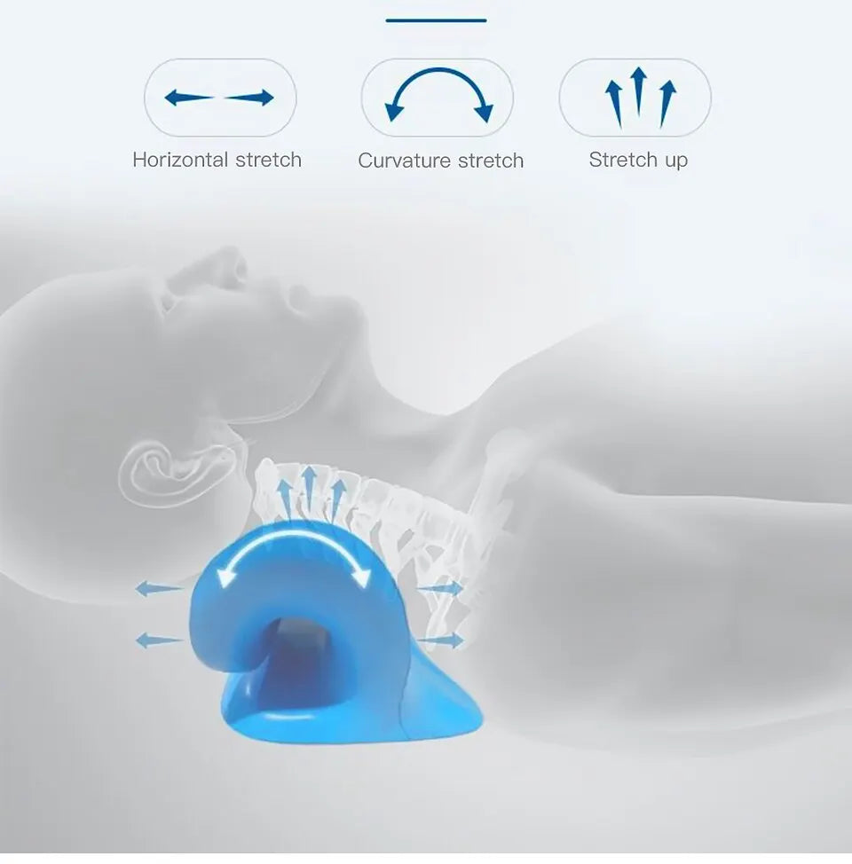 Neck Shoulder Relaxer Stretcher Cervical Traction Device Chiropractic Pillow Neck Cloud for Pain Relief Cervical Spine Alignment - Dr. Gabriel